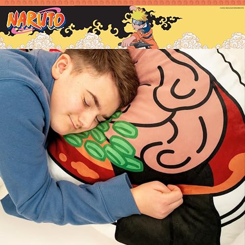 Miniatura 4 de Franco Collectibles Naruto Ichiraku Ramen Bedding - Almohada corporal de gran tamaño (producto oficial)