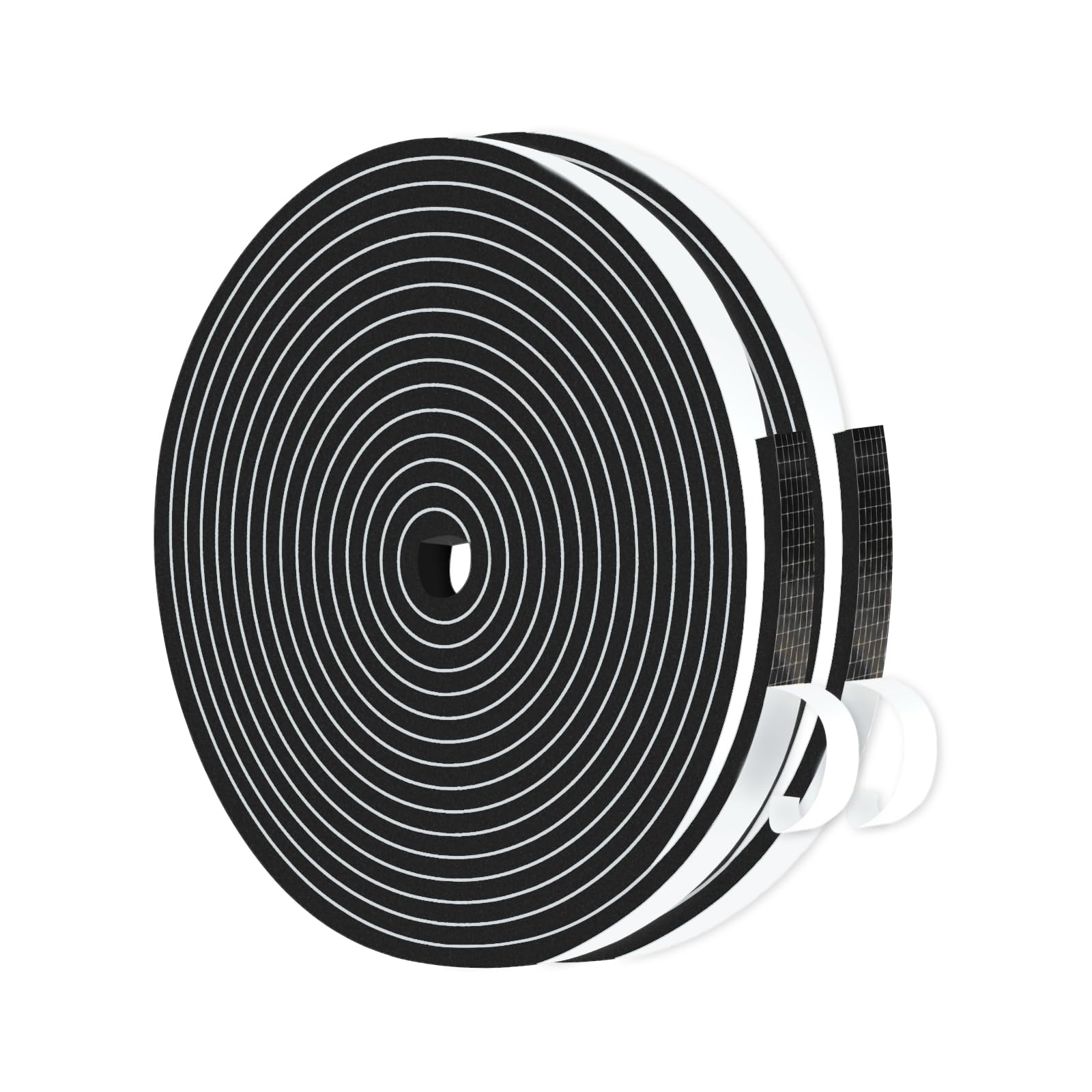 Weather Stripping,High Density CR,Strong Adhesive,1/4 in x 1/8 in x 26Ft