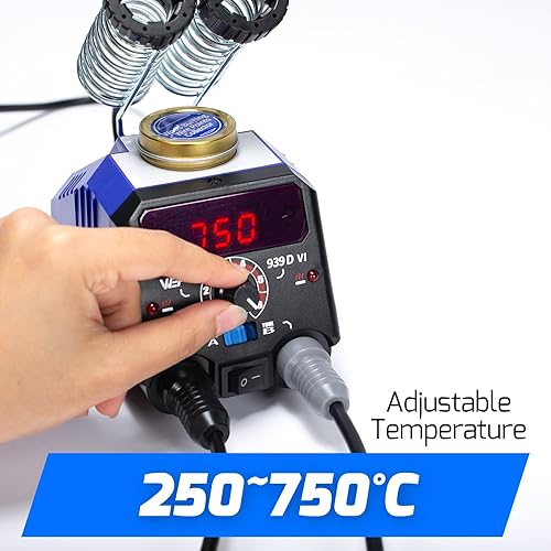 Miniatura 2 de WEP 939D-VI Kit de quemado de madera con doble bolígrafo 482.0-1,382.0 °F/482-1382℉ A/B Herramienta para quemar leña con 2 bolígrafos desmontables,