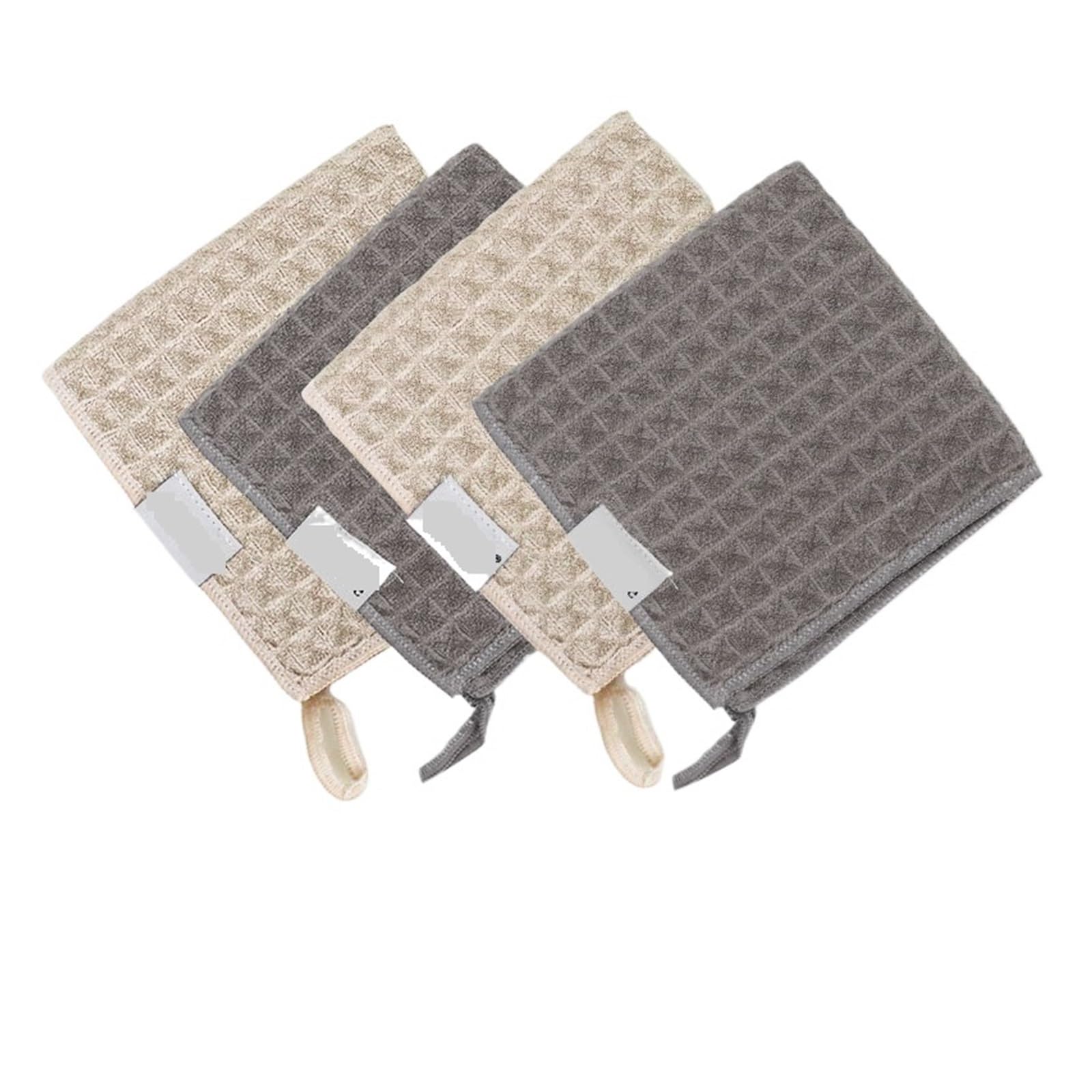 Toallas de café for Barista, Trapo súper Absorbente, paño Cuadrado for Agua, Utensilios Cocina for el hogar, Accesorios for máquina Barista Paños para café(4pcs A)