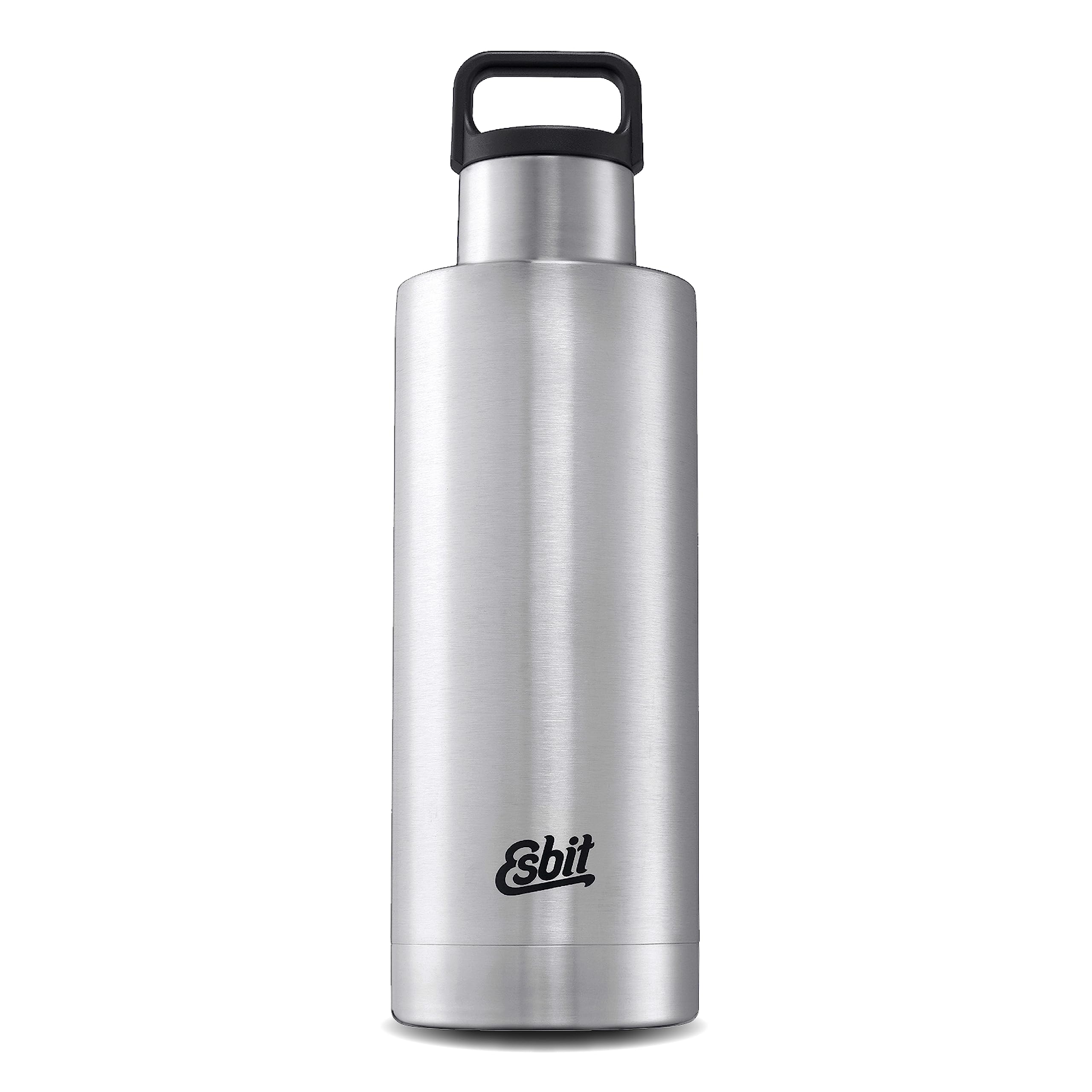 Esbit Isolierflasche Sculptor - Edelstahl Trinkflasche 1000 ml - für warme und kalte Getränke