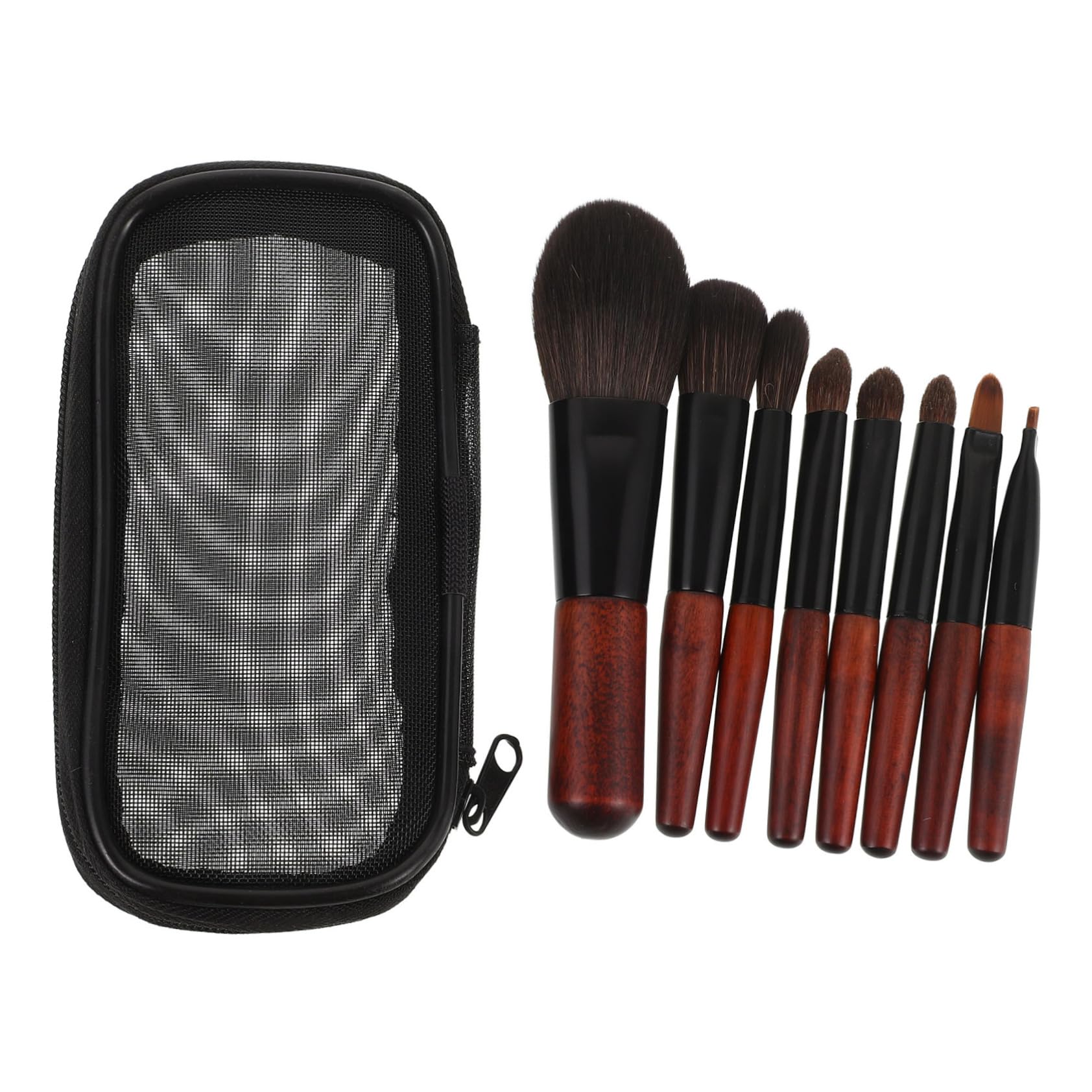 Kit Pennelli Per Pennello Per e Eyeliner Pennelli Per Cosmetici Viaggio Per Setole Morbide Per Applicazione Uniforme