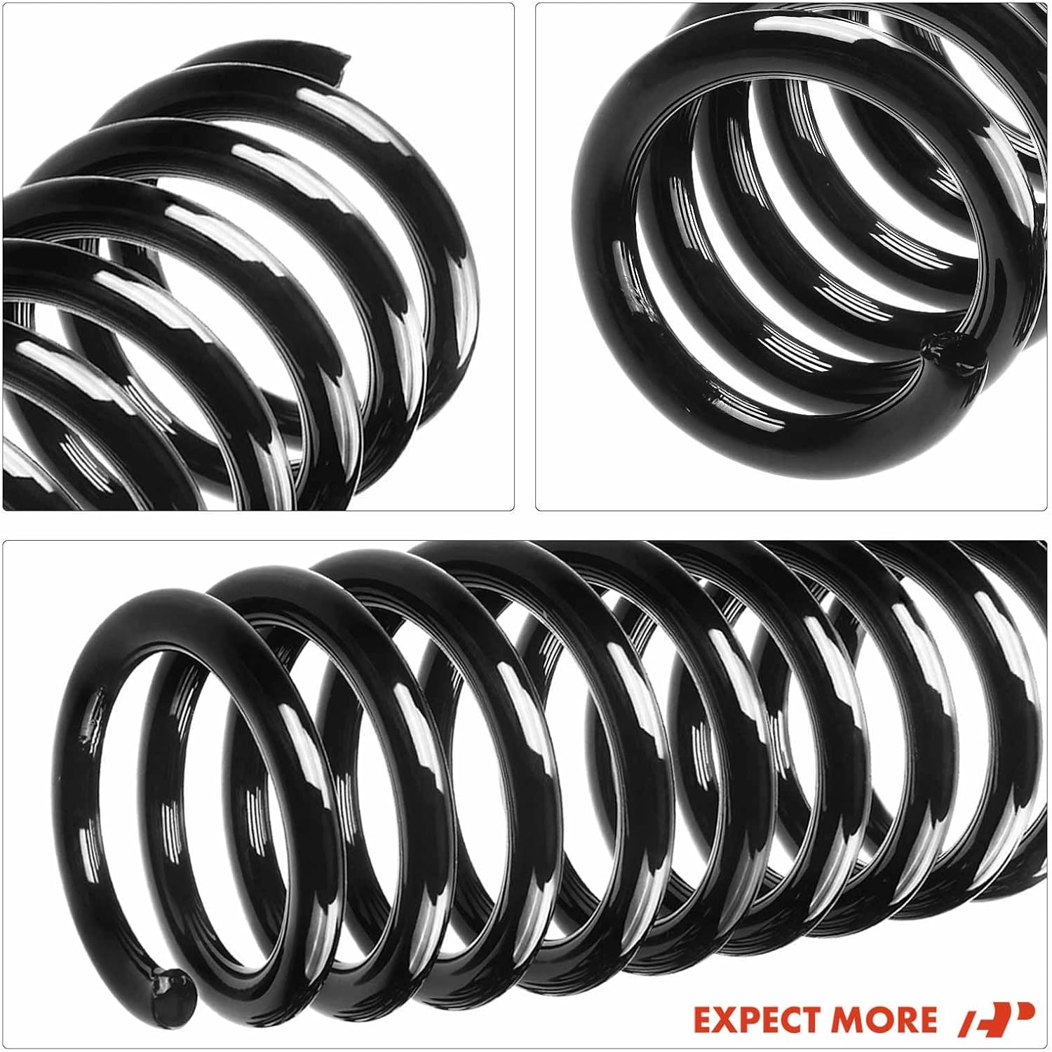 A-Premium 2Pcs Rear Suspension Coil Spring Set Compatible with Hyundai Elantra 2007 2008 2009 2010, Driver and Passenger Side, Replace# 553502H101
