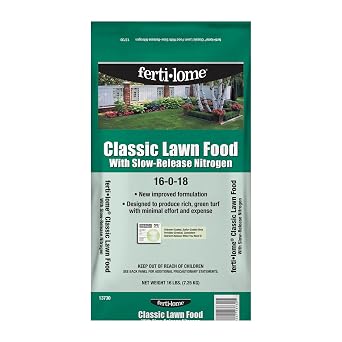 Fertilome 13730 Classic Lawn Food 16-0-8 Slow Release, 16 lbs