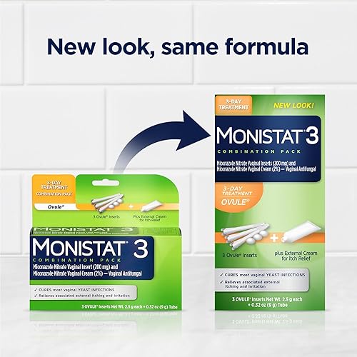 Miniatura 9 de Monistat 3 Tratamiento Vaginal Antifúngico 3 días de tratamiento, paquete combinado, 443005A2C, paquete combinación cura y picazón supositorios