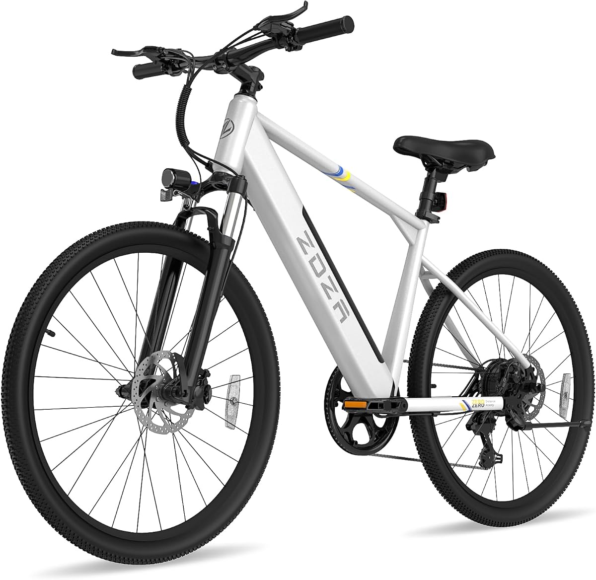 ZDZA Electric Bike, 1000W Peak Motor, 26” E Bike for Adults, 40 Miles Range & 22 Mph Ebike, Electric Bicycle for Commute, 7 Speed & Colorful LCD Display