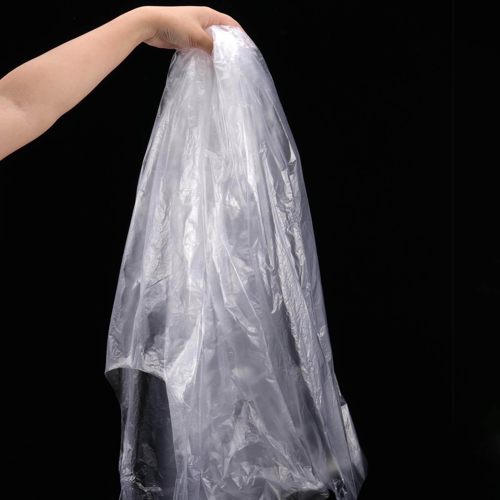 Einweg-Umhänge, Friseursalon-Umhänge, 150 Stück, 160 x 130 cm, Einweg-Haarschnittumhänge, transparent, wasserdicht, Shampoo-Umhänge für Zuhause, Friseursalon, 0, 10