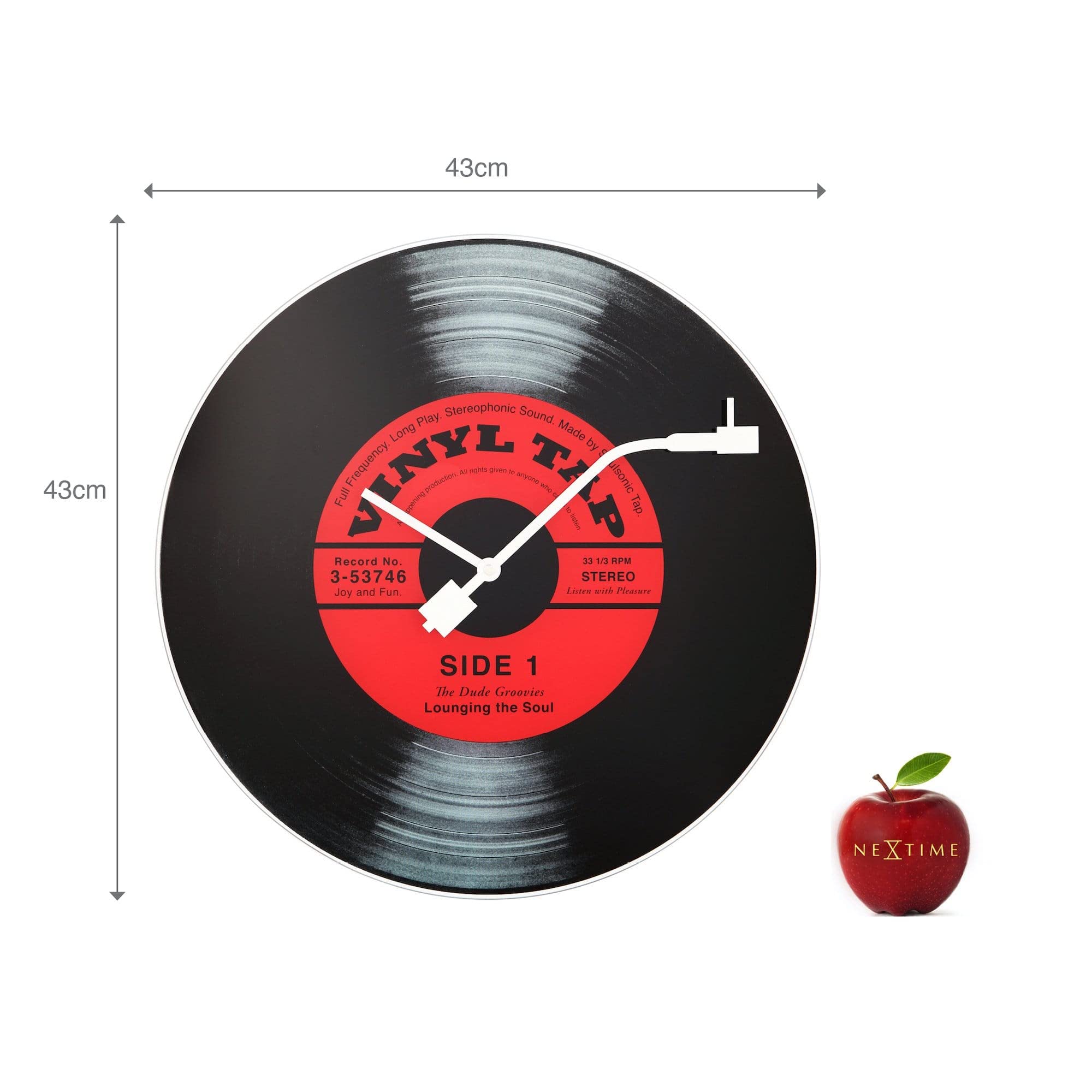 Cowboyhoed en revolver vinyl wandklok | Western and Cowboy
