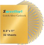 White Cardstock 8.5×11, 40 Sheets Heavyweight Card Stock, 65lb Thick Printer Paper for Printing, Crafts, Scrapbooking, Business Cards, Invitations, DIY Projects