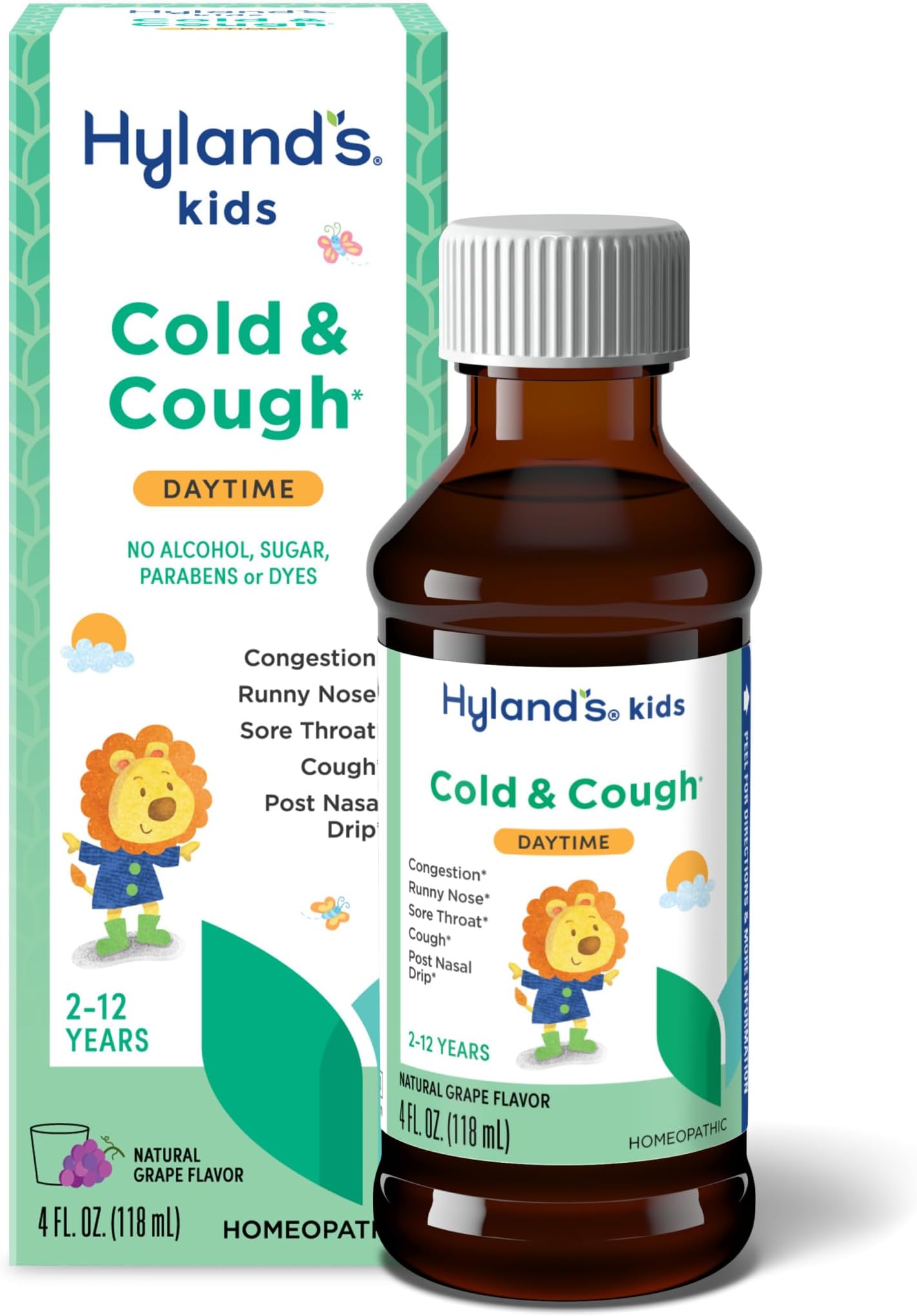 4 Kids Cold 'n Cough, Ages 2-12, 4 fl oz (118 ml) pack of 2