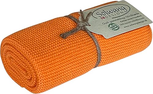 Miniatura 4 de Toallas de mano de cocina de algodón danés 100% algodón orgánico, hechas en la India (amarillo brillante orgánico)