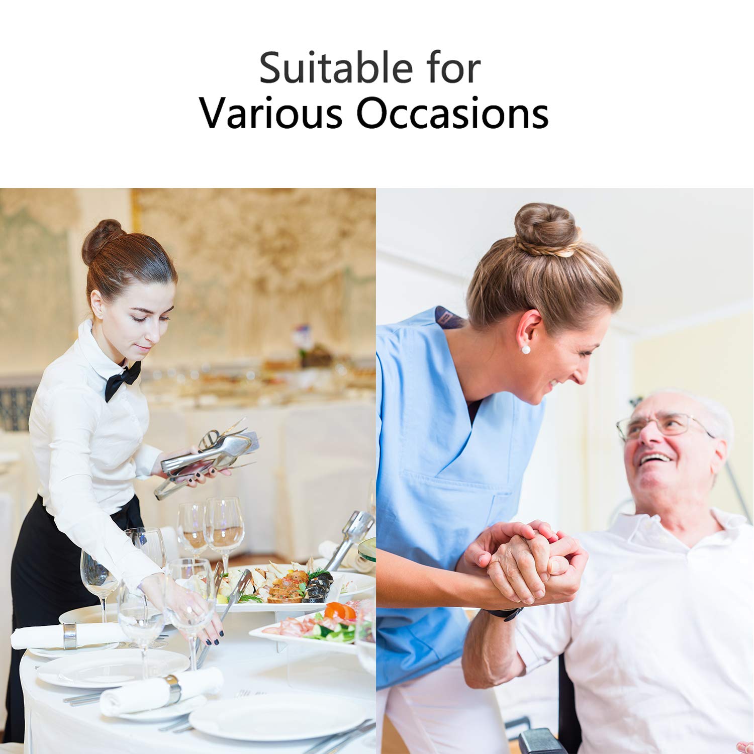 Hair Nets Invisible Elastic Edge Mesh and U Shaped Pins Set, 50 Pieces 50 cm Individual Package Invisible Hair Nets, 40 Pieces U Shaped Pins for Ballet Bun, Sleeping, Women and Wig (Brown) : Beauty & Personal Care