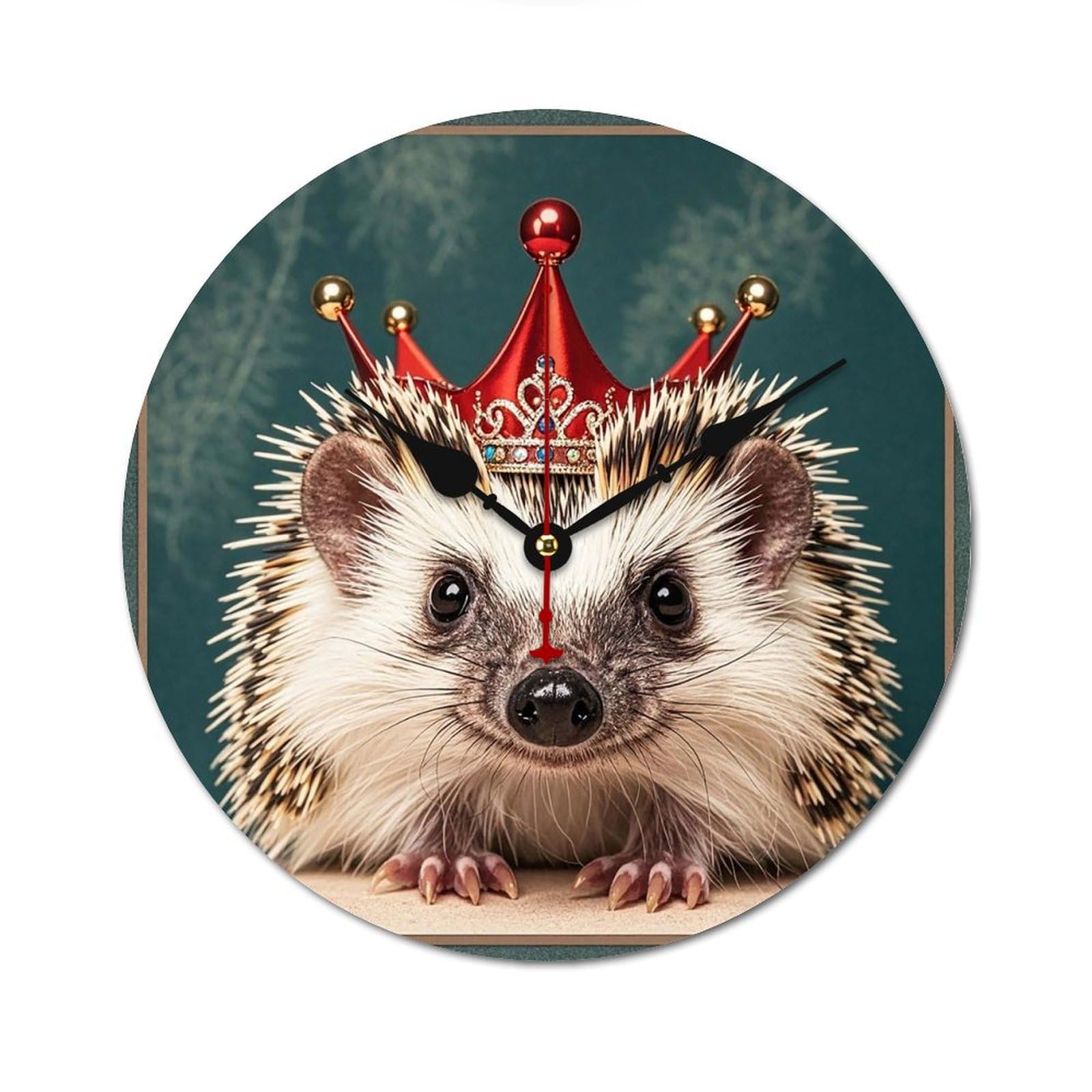 Horloge bois de 30 cm au design moderne et épuré avec couronne