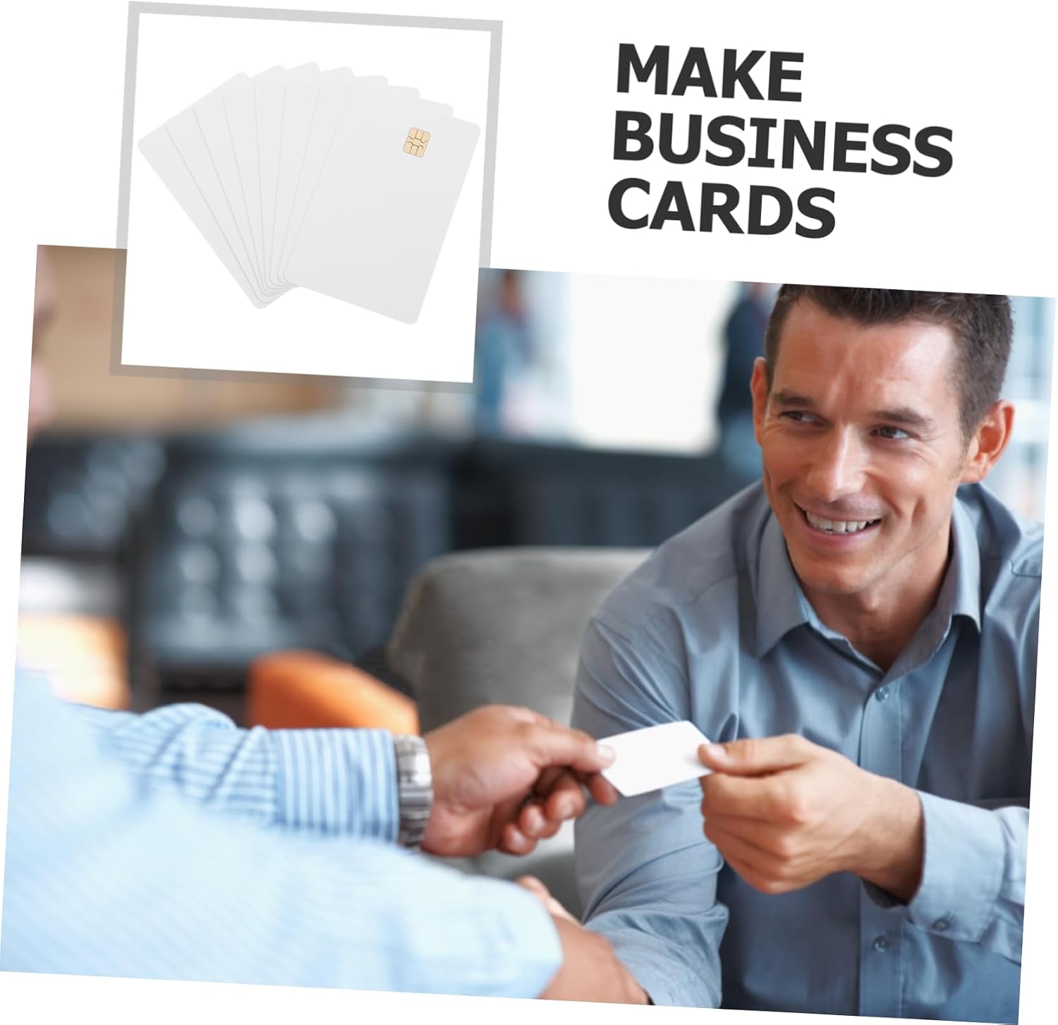 8pcs Blank PVC Identity Cards Information Chip DIY Printable Sublimation Badge Cards Standard White Plastic Business for Drivers and Professionals