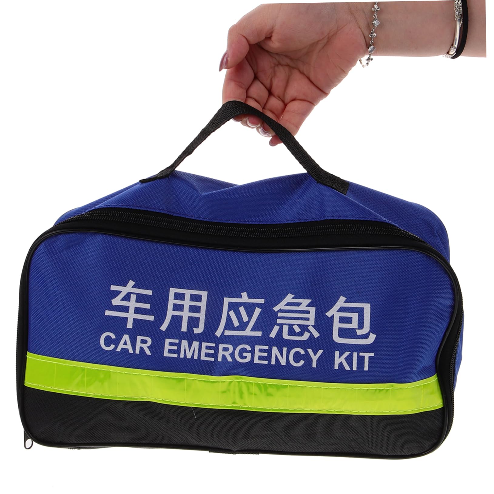 Kit di Emergenza Auto, Set, Multiuso in Abs, Gomma, Metallo e Tessuto, Pratico per Ispezioni Veicolo e Soccorso Stradale