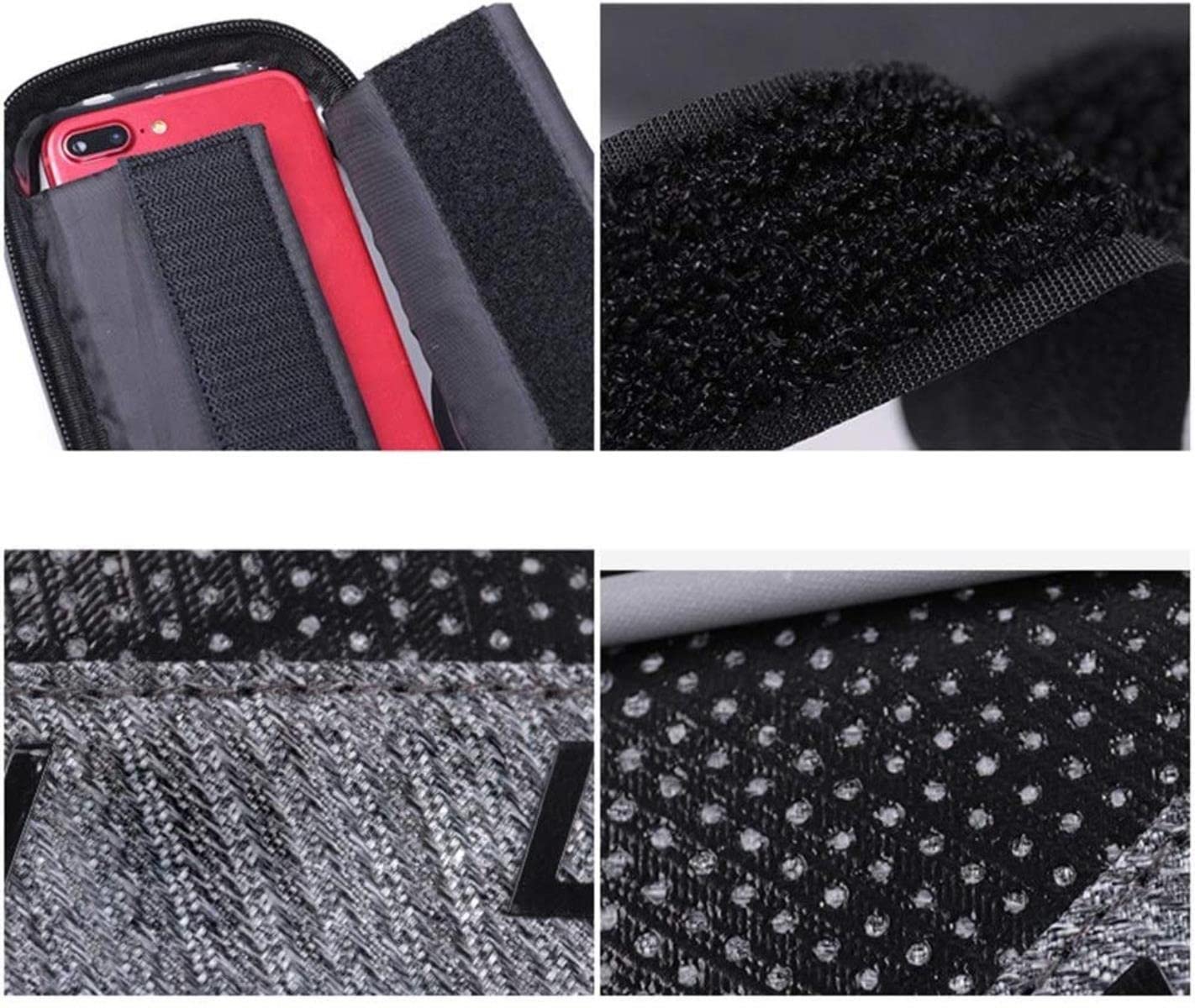 Bolsa de sillín con Pantalla táctil for Tubo Superior Delantero Bicicleta montaña for teléfono Inteligente 6 Pulgadas, Adecuada for la mayoría Las Bicicletas