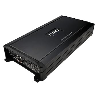 TORO Audio RX4 4-Channel Car Amplifier | 65 W x 4 @ 4 , Bridgeable to 180 W x 2, MOSFET Power, Auto-Sense Turn-On, Bass Boost & Variable Crossover