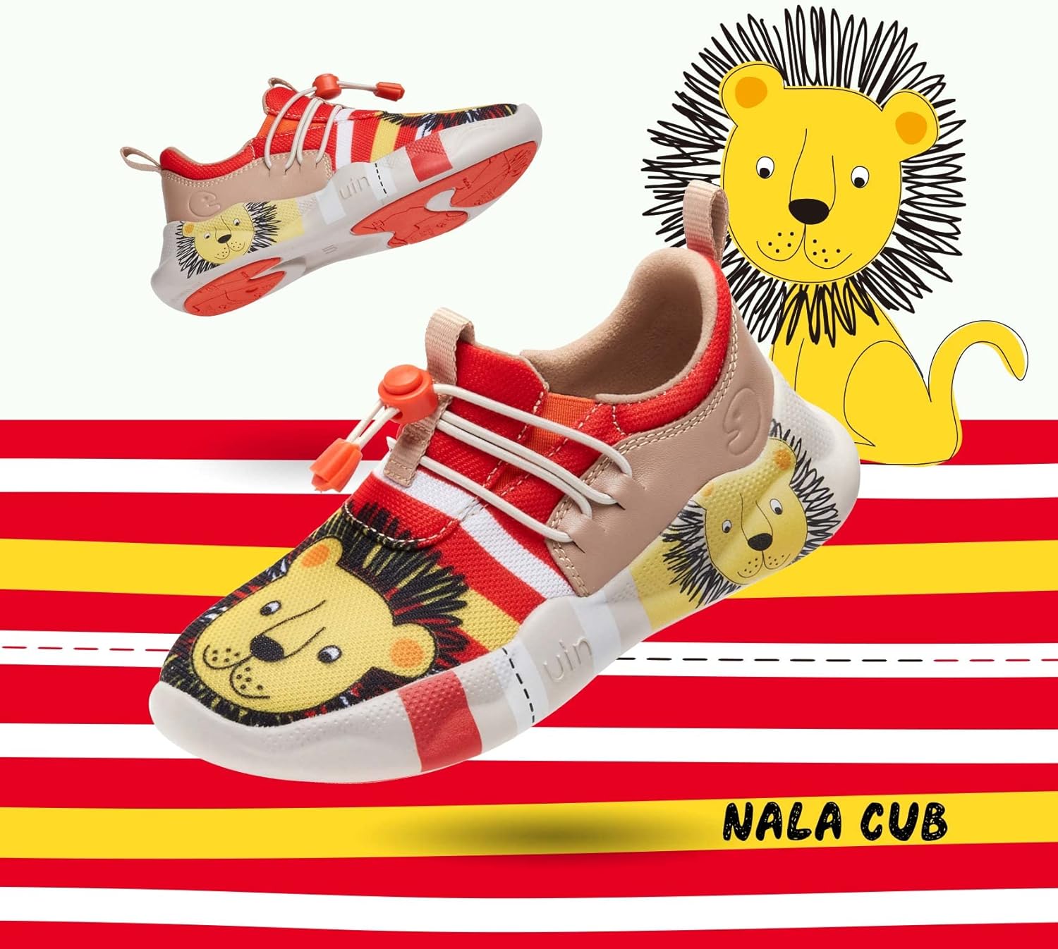 UIN Kid's Fashion Sneakers Lightweight Casual Comfortable Boys Girls Funny Painted Travel Shoes Mijas