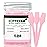 Kopperko Mini Face Cream Spatula (2.5, 500 Pack) - Small Lotion Spatula Tool for Skincare, Creams & Crafts | Skincare Applicator for Mixing, Cosmetic, Face Mask | Disposable Makeup Paddles | Pink