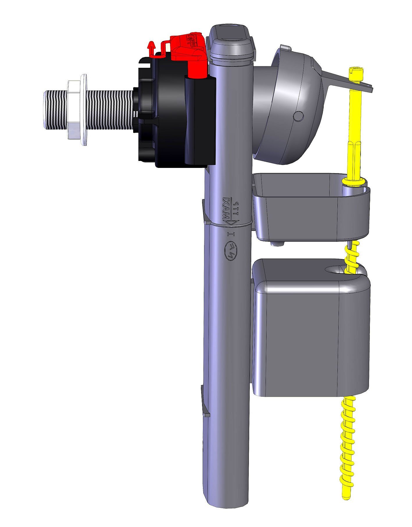 CLARA Claraclip - Robinet flotteur NF WC Universel - Alimentation latérale - Made in France - Installation facile - Super Silencieux (7dB)