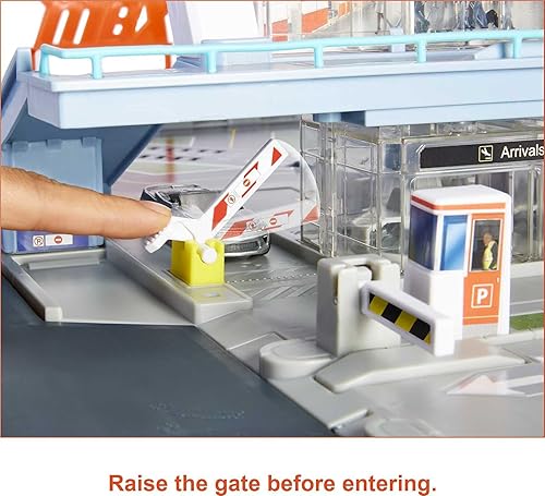 Miniatura 4 de Matchbox Action Drivers - Aventura aeropuerto con luces sonidos y piezas móviles incluye 1 automóvil y 1 avión se conecta a otros juegos regalo para