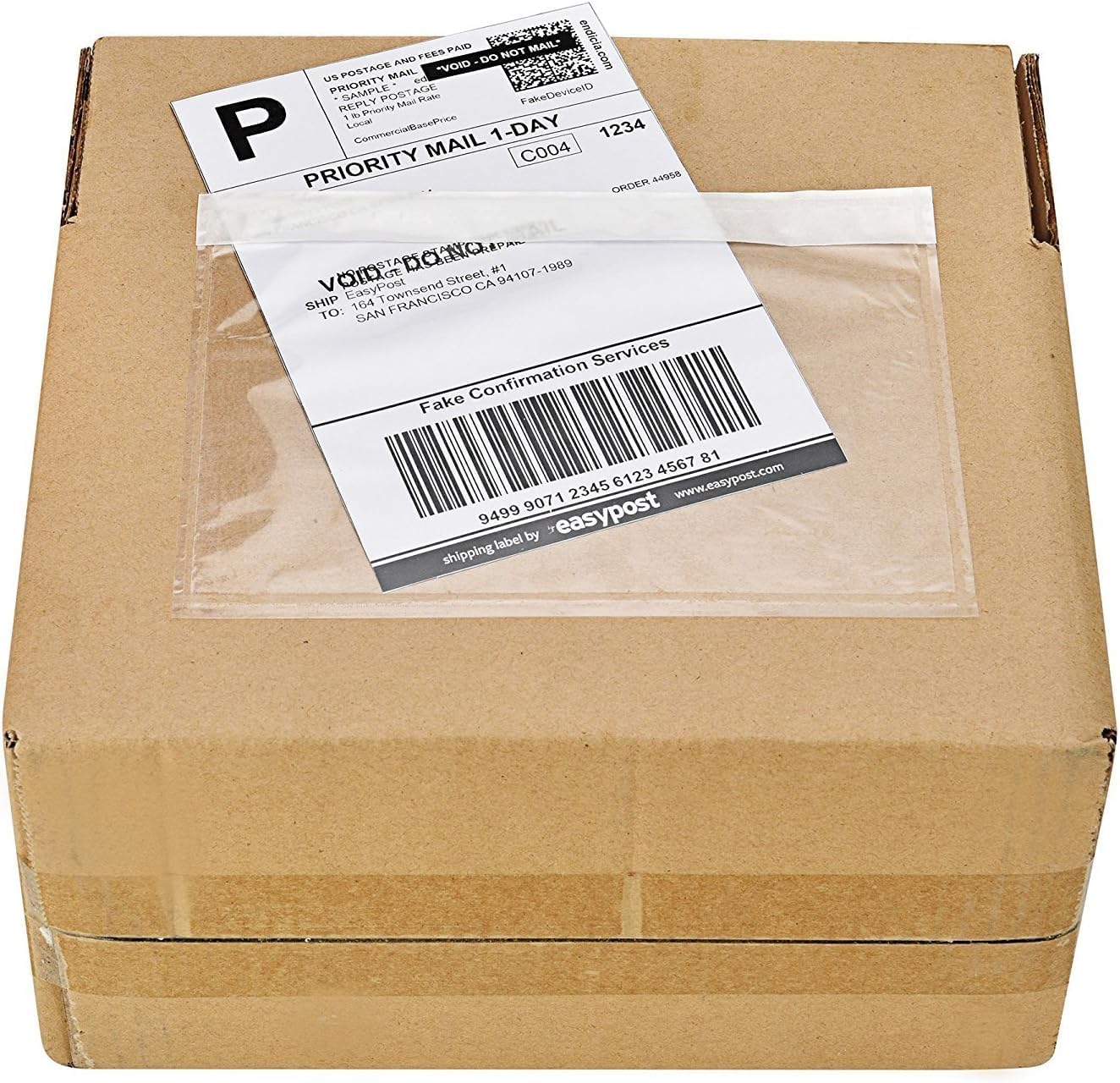 MFLABEL - Clear Adhesive Top Loading Packing List 6" x 9" Shipping Label Envelopes Pouches - 3000pcs
