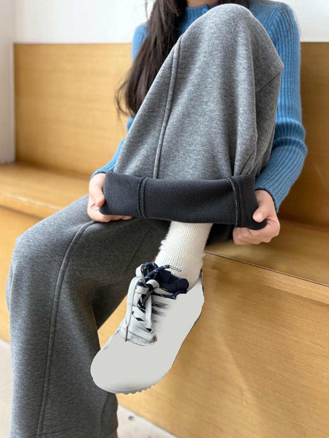 [FDGFJ] 裏起毛 スウェット ボリューム パンツ キッズ 子ども 女の子 ガールズ ワイドパンツ 秋 冬 カジュアル シンプル