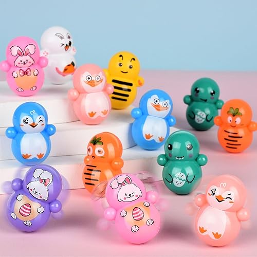 Miniatura 7 de Mini juguete de vaso, 70 piezas de juguetes de animales para niños, juguetes de vaso de muñeca para recompensas de aula, relleno de bolsas de