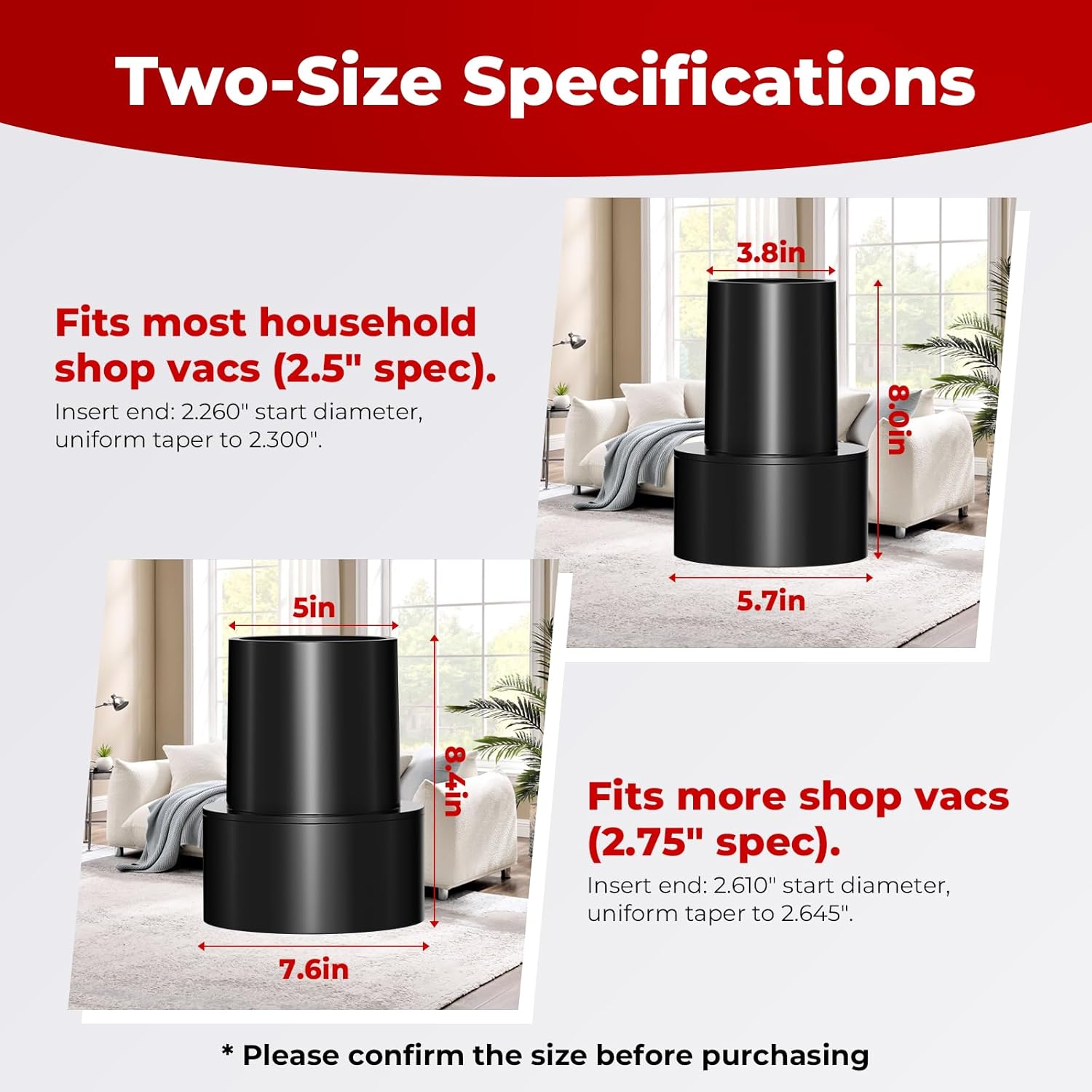 Shop Vac Extractor Kit, Better Extractor Hose Kit for Carpet & Upholstery Cleaning in Home and Auto, with Wand, Hose & Adapter