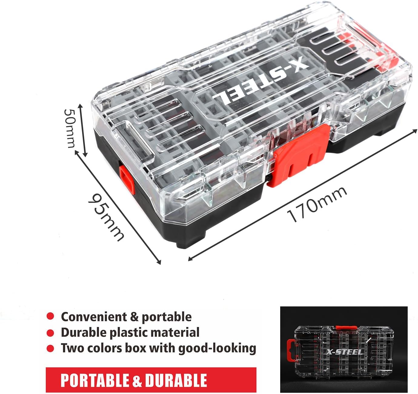 49PCS Impact Bits Set - High-Speed Steel Drill Bits, S2 Steel Screwdriver Bits, Magnetic Holder, Extension Rod - Complete Set for Wood, Metal, and Multi-Purpose Drilling & Screw Driving