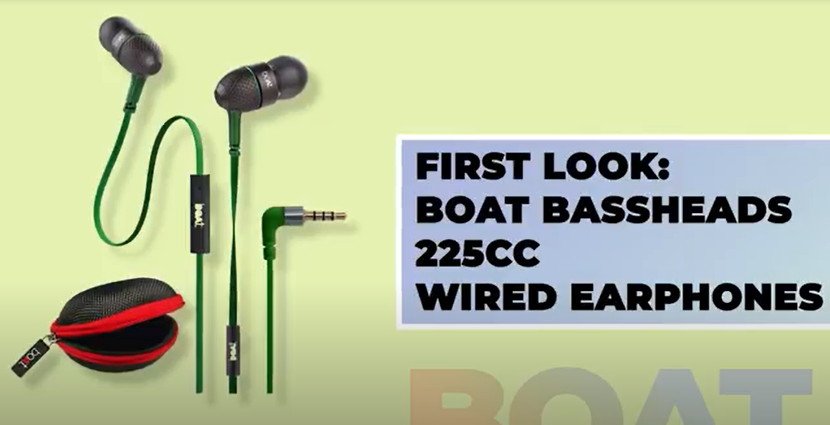 Boat BassHeads 225 in-Ear Super Extra Bass Wired Headphones, with