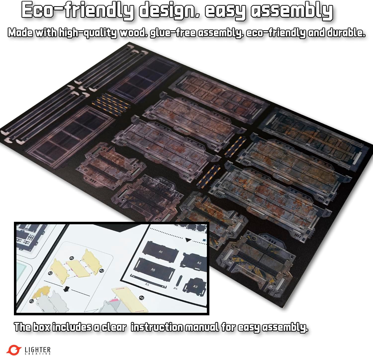 20PCS Terrain Set for WH40K WTC Tournament and 28mm/32mm Miniatures, 40K Terrain Battlezone Creation Kit (Grimspire Foundry)