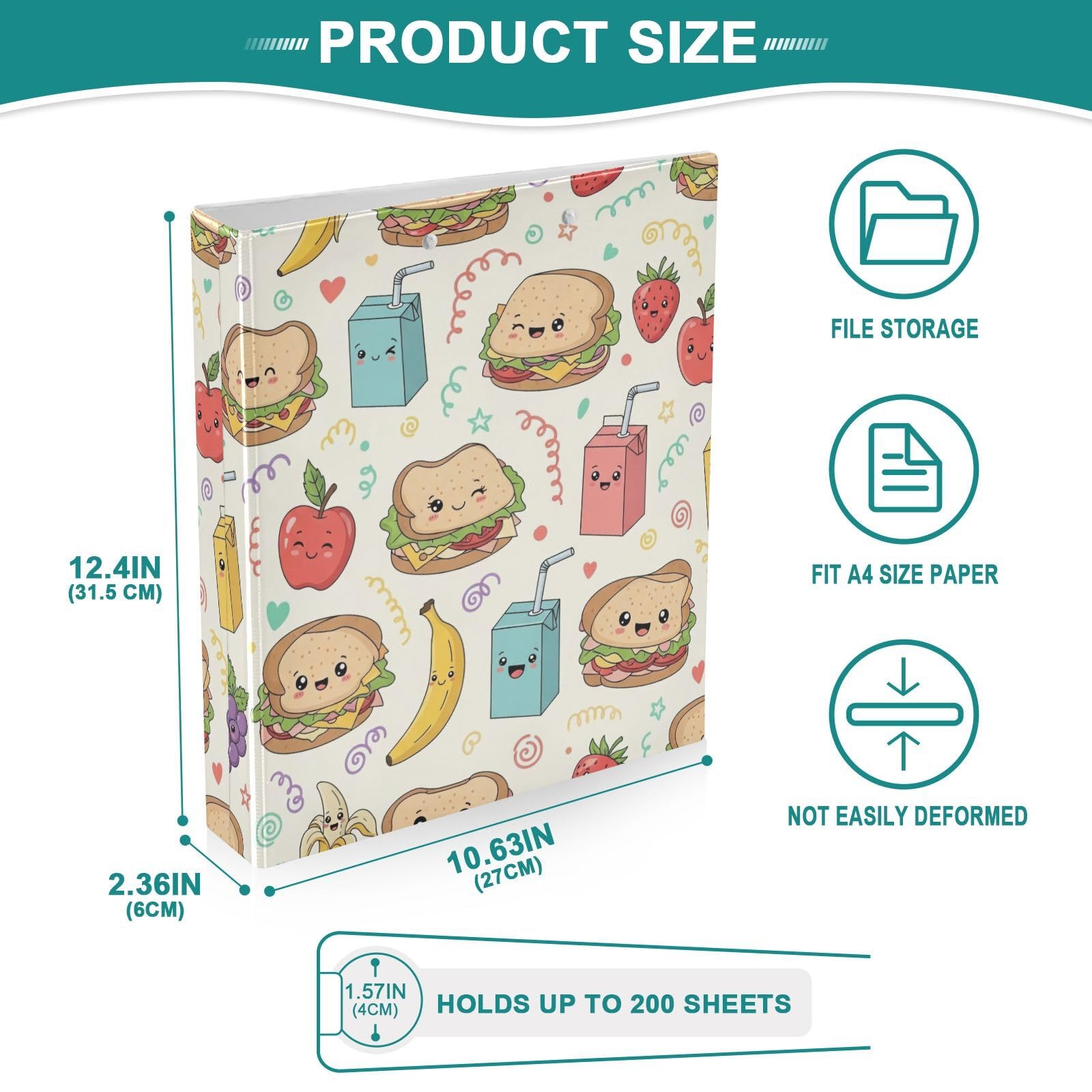 Raccoglitore a tre anelli a D flessibile, 3,8 cm, confezione da 2