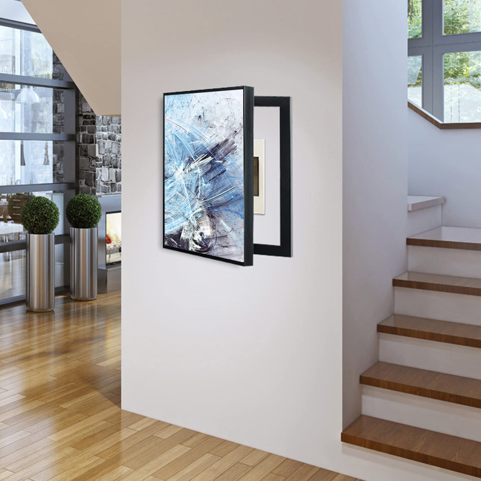 copertura del quadro elettrico, Scatola di copertura del misuratore di copertura del contatore elettrico for interni nella scatola di copertura della scatola elettrica decorativa for la casa Scatola d