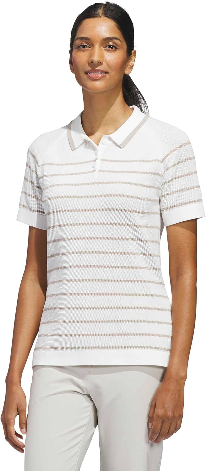 adidas Women's Ultimate365+ Stripe Knit Polo