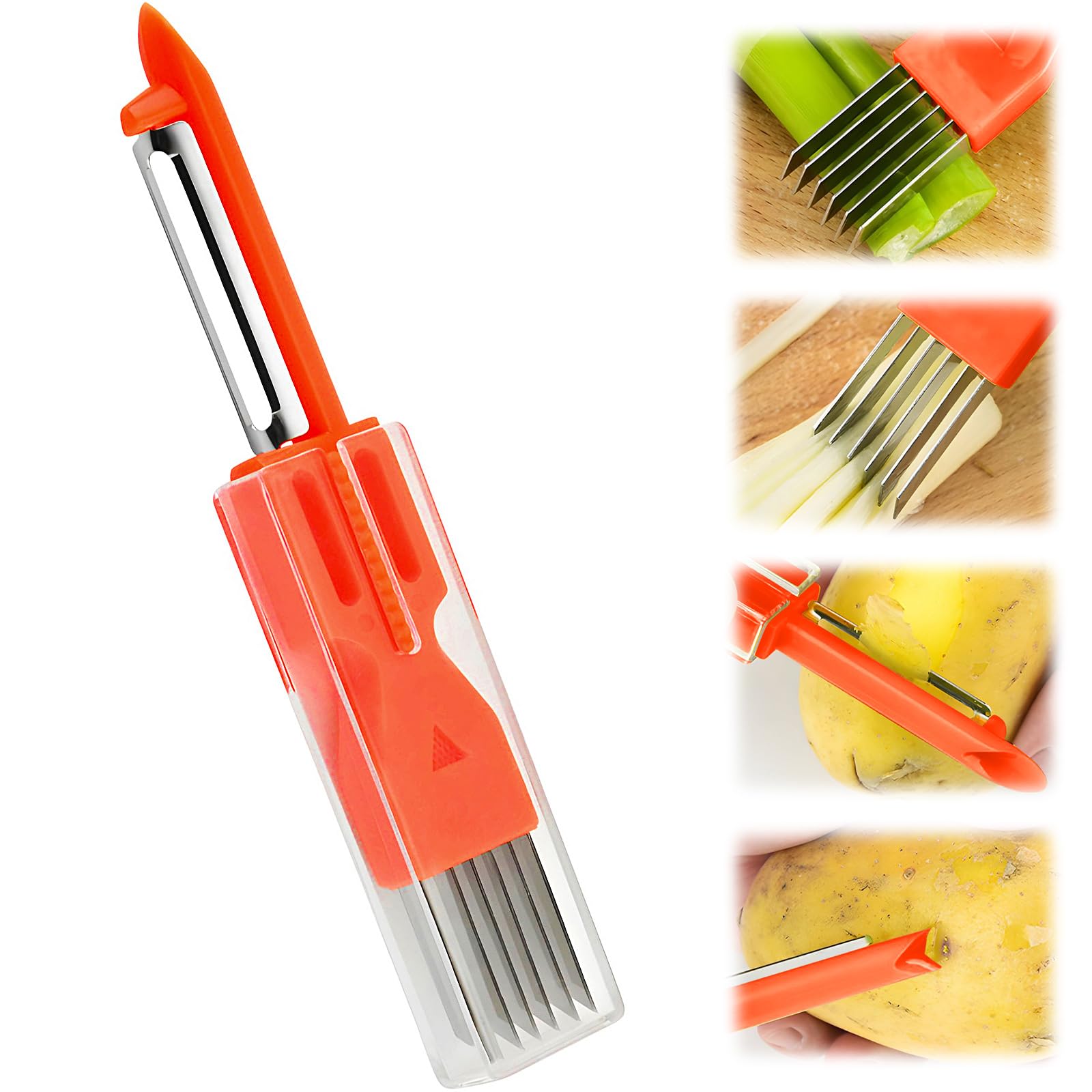 Amazon.com: 3 in 1 Scallion Cutter Slicer Shred Silk The