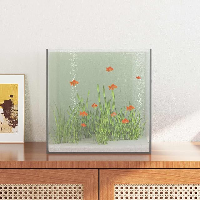 Foto 2 de 8 de vidaXL Acuario con Almacenamiento Transparente 30 x 30 x 30 cm Cristal