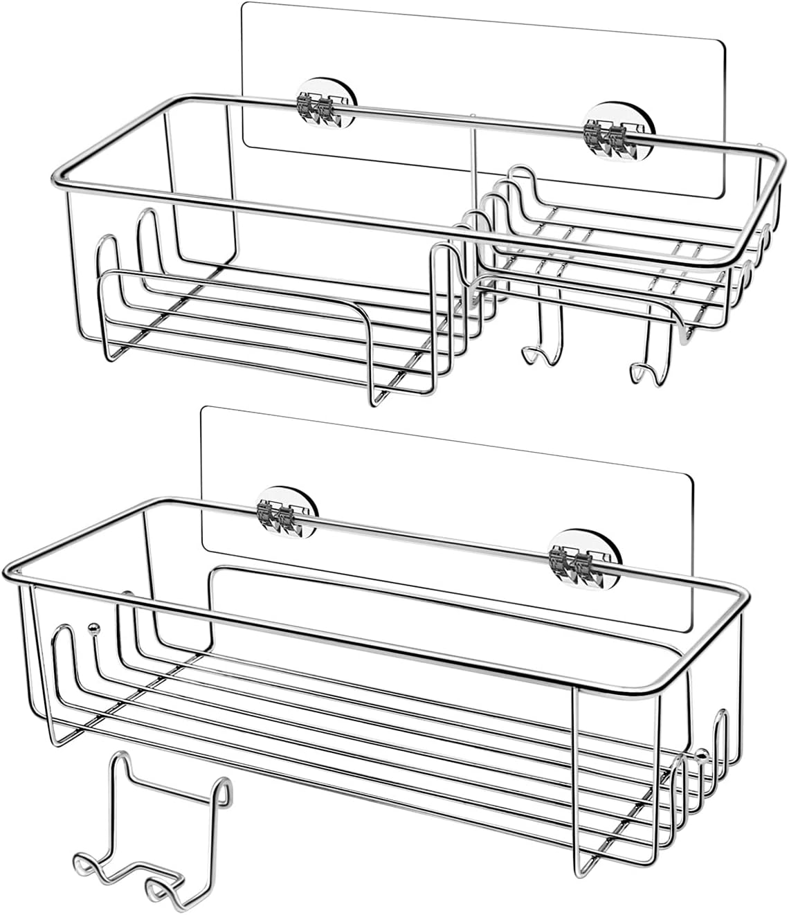 OriwarE Adhesive Shower Caddy Organiser Basket Bathroom Shelf Storage