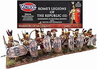 Victrix - Rome's Legions Of The Republic (II) In Pectoral Armour Plus Velites And Command - 60 Figures - 28mm Plastic Miniatures - Punic Wars
