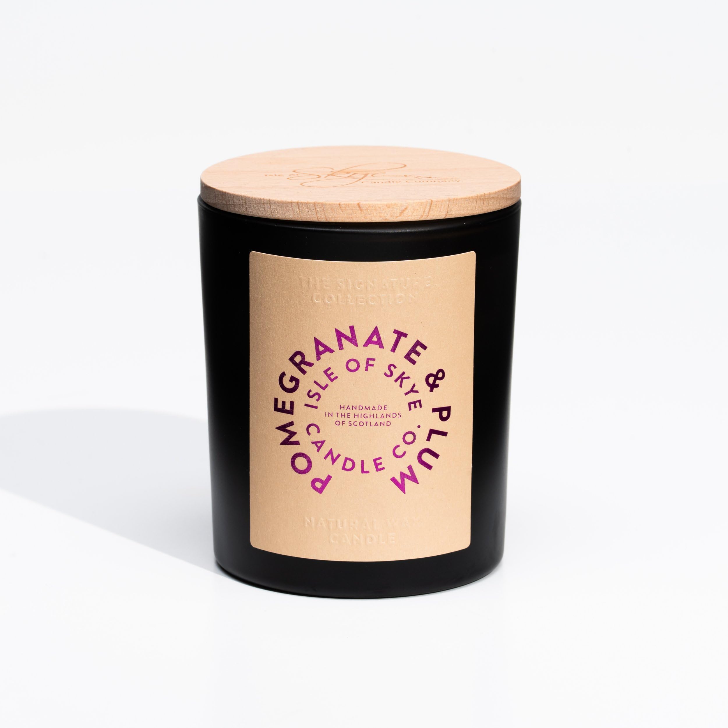 Isle of Skye Candle Company groß Granatapfel und Pflaume Tumbler, weiß