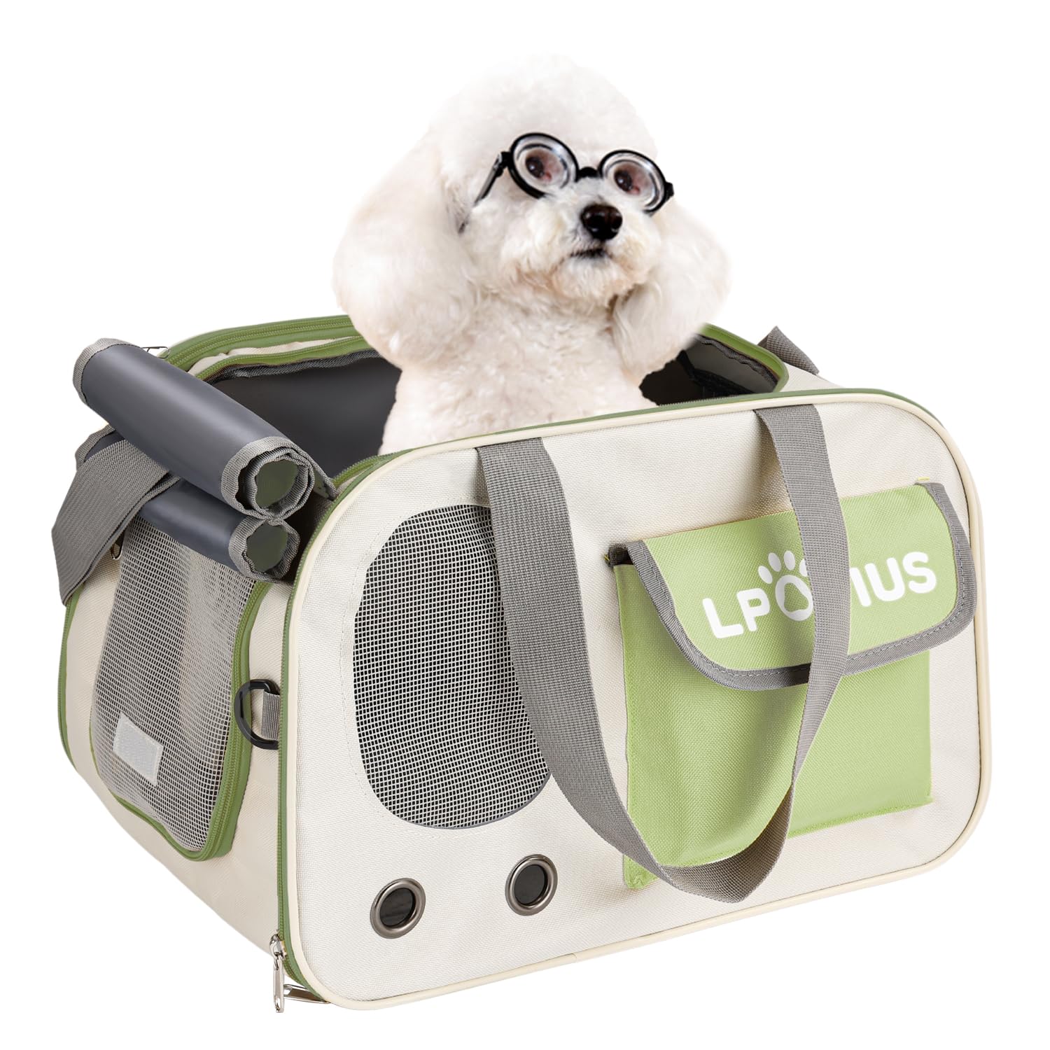 LPOTIUS ペットカート 折りたたみ 2Way 分離型 軽量 多機能 小型犬