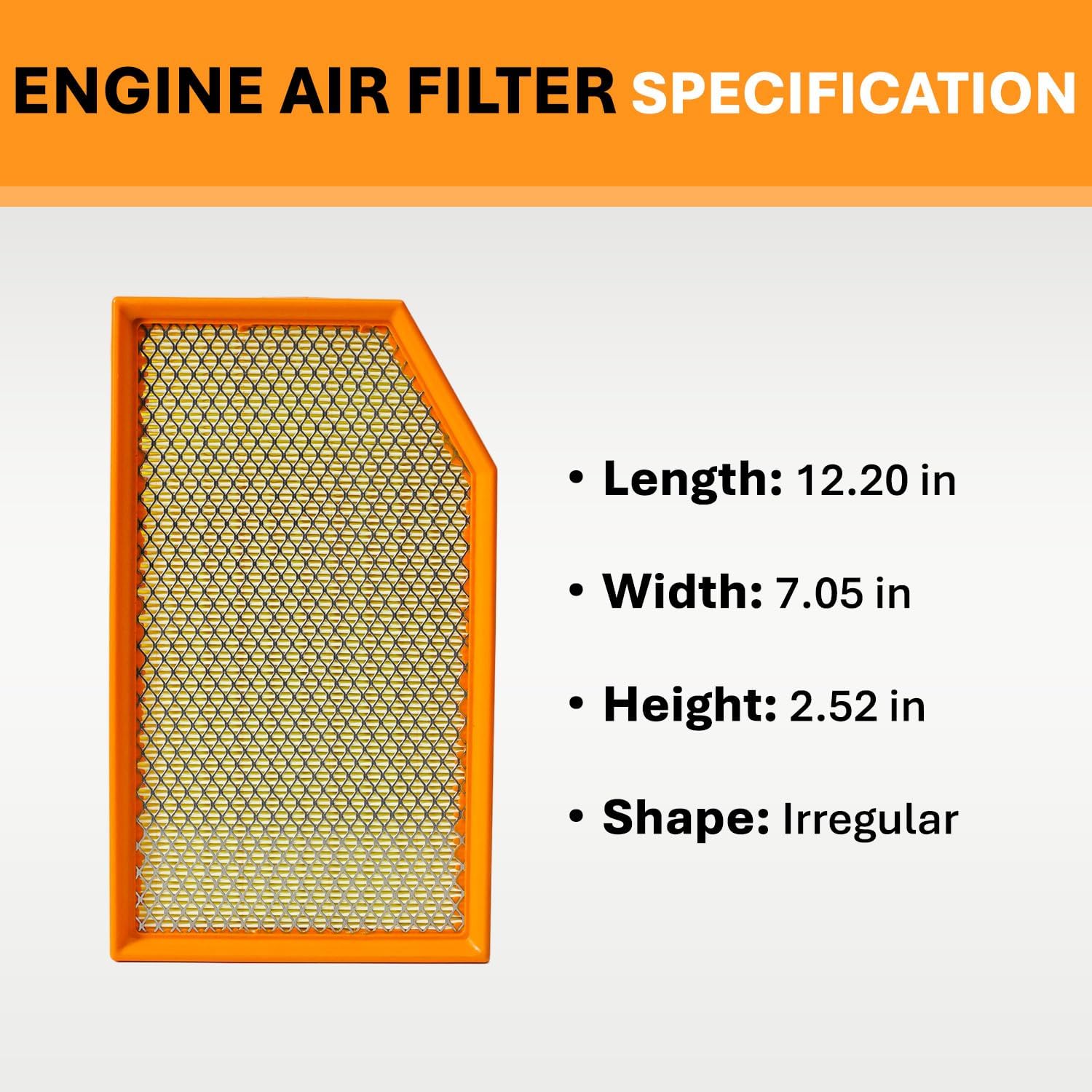 Engine Air Filter&Cabin Air Filter Combo Pack-Compatible with Jeep Gladiator 2020-2025 3.6L,Wrangler JL 2.0L/3.6L 2018-2026-CA12373&CF12450(NOT FOR 3.0L/6.4L/DIESEL)