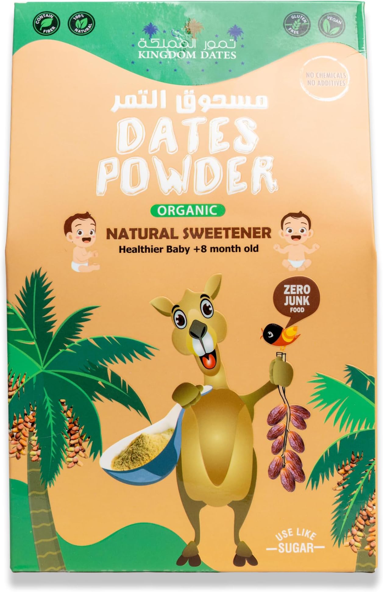 Organic Dates Powder | Zero Junk Sweetener for Kids & Family | Kingdom Dates