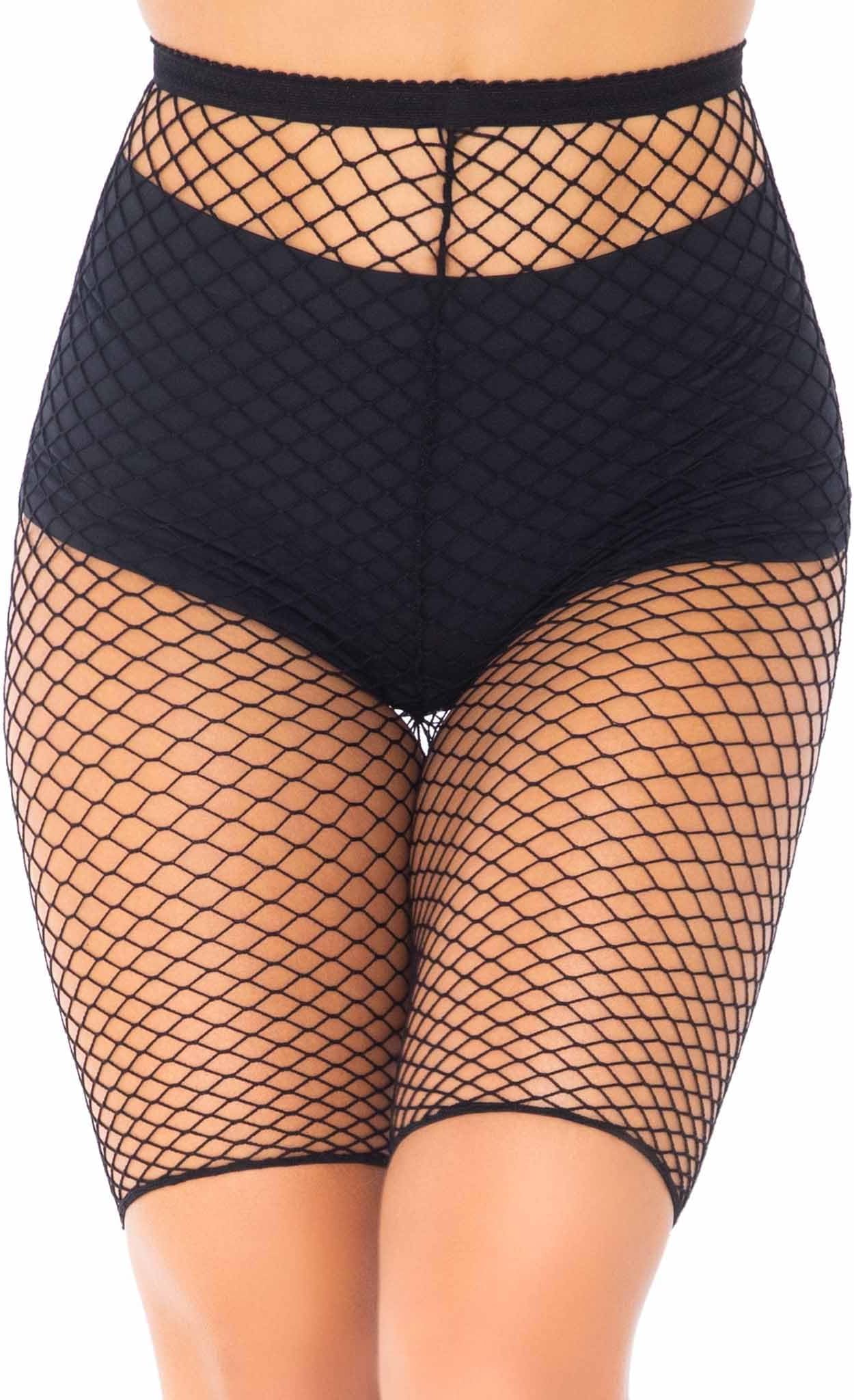 Leg Avenue Women's Industrial Fishnet Biker Shorts