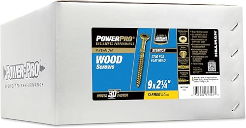 Miniatura 10 de Tornillos para madera exteriores Power Pro Premium (#9 x 2-14") - Caja de 1 lb
