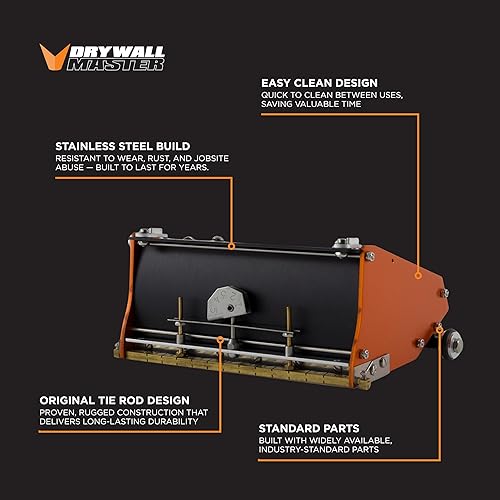 Miniatura 2 de Drywall Master - Caja de acabado plano de eje estándar fácil de limpiar de 7 pulgadas, grado profesional, limpieza rápida, paneles de yeso, chapa,