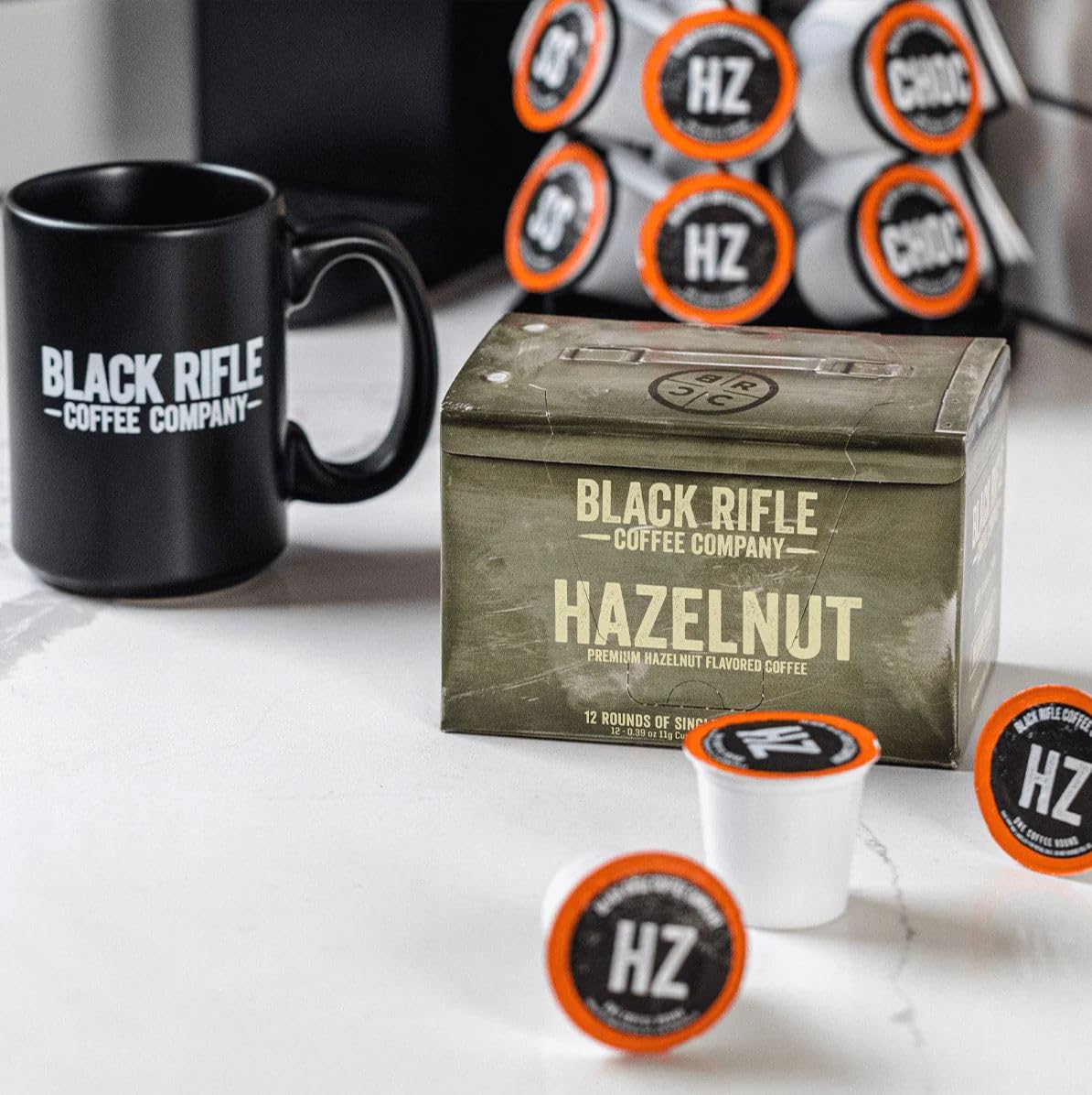 Amazon.com: Black Rifle Coffee Company Hazelnut, Flavored Medium Roast  Coffee Pods, 12 Single Serve Coffee Pods : Grocery & Gourmet Food