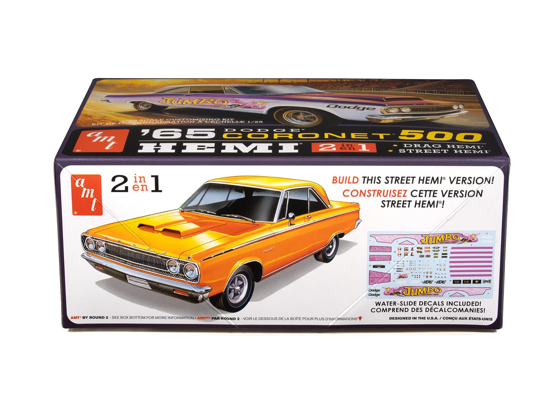 AMT 1965 Dodge Coronet 500 Hardtop HEMI Modellbausatz im Maßstab 1:25