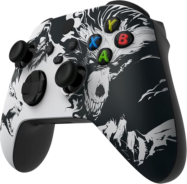 eXtremeRate Replacement Shell for Xbox Series X & S Controller - Unleash Your Style - New Wolve Soul Custom Acessories Skin Front Housing Cover for Xbox Core Controller Wireless [Control NOT Included] - 4