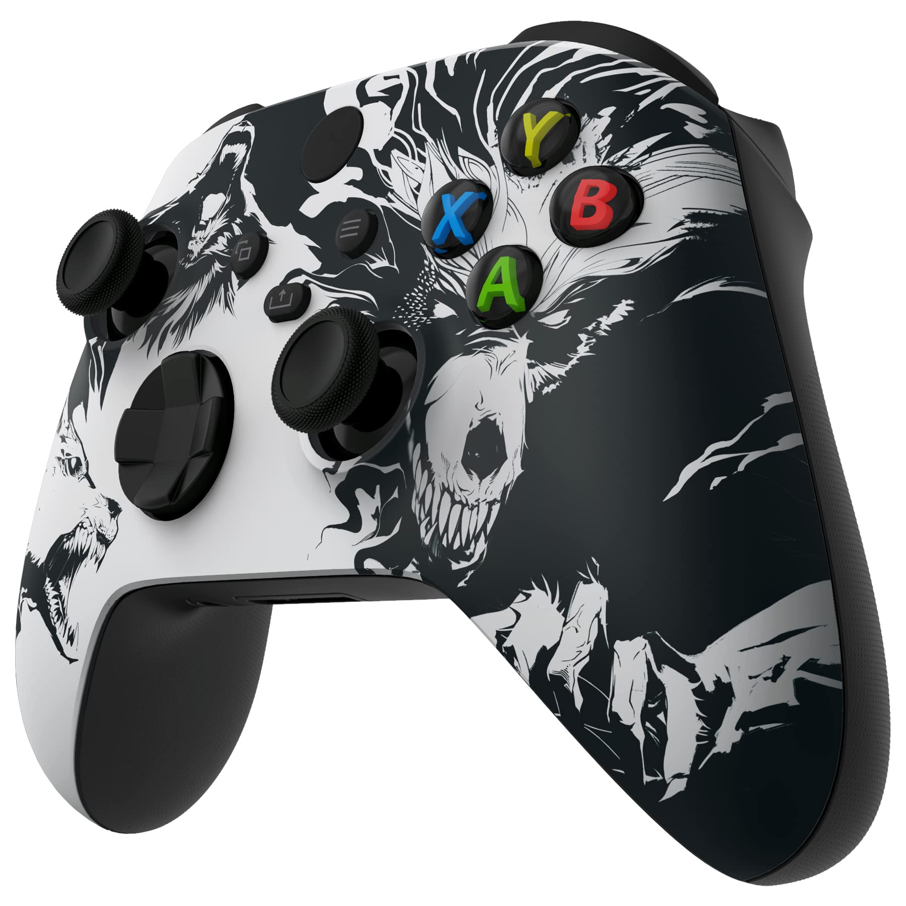 eXtremeRate Replacement Shell for Xbox Series X & S Controller - Unleash Your Style - New Wolve Soul Custom Acessories Skin Front Housing Cover for Xbox Core Controller Wireless [Control NOT Included] - 5